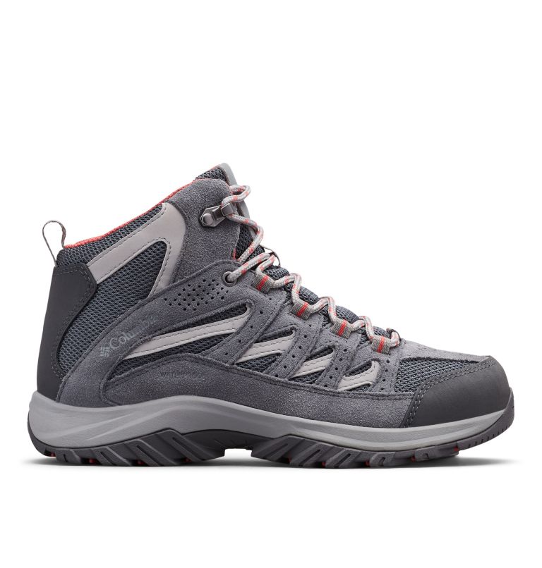 Columbia Crestwood™ Mid Waterproof Women's Hiking Boots Deep Grey/Red | RUY4112IZ