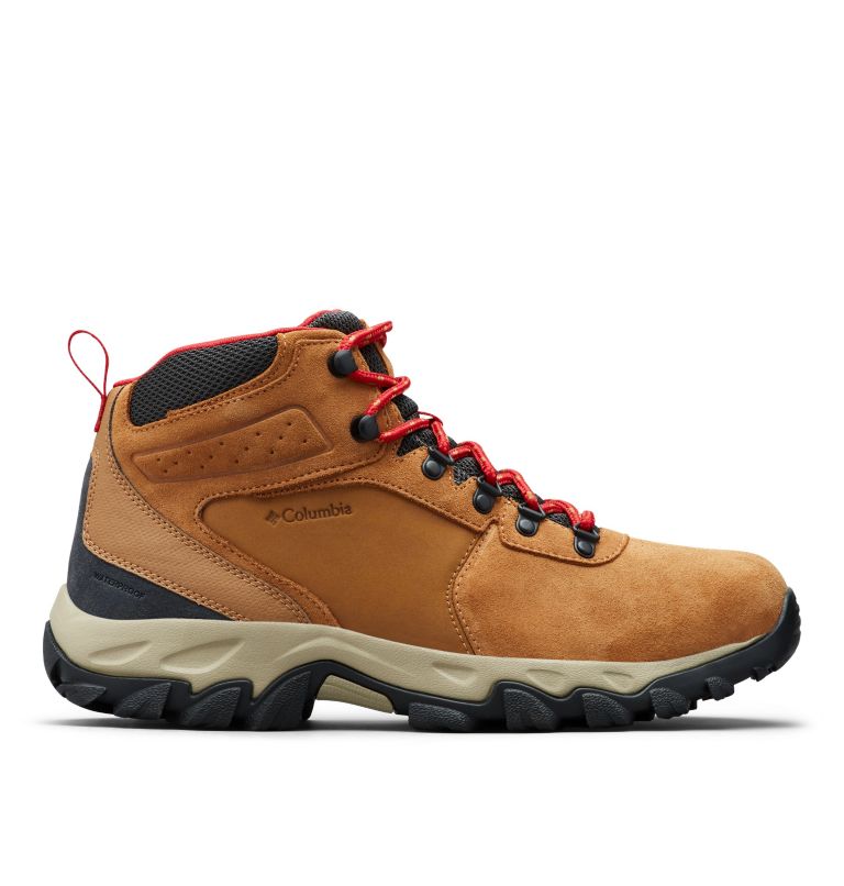 Columbia Newton Ridge™ Plus II Suede Waterproof Men's Hiking Boots Blue/Red | NRJ9321AJ