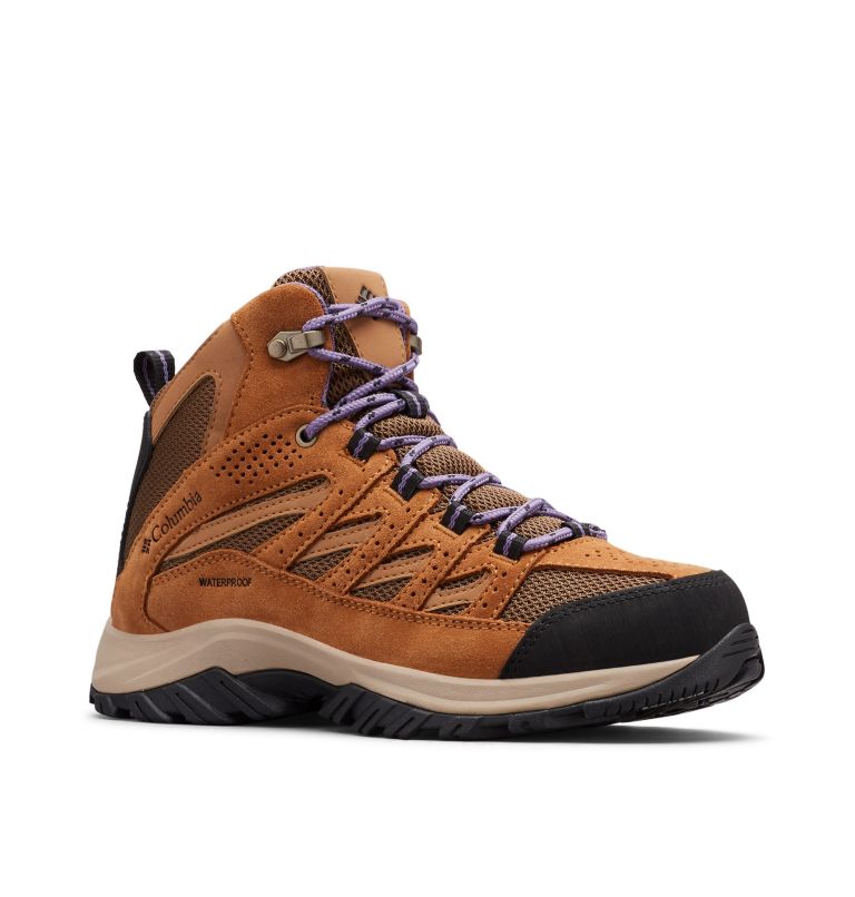 Columbia Crestwood™ Mid Waterproof Women's Hiking Boots Dark/Purple | EWC4757YO