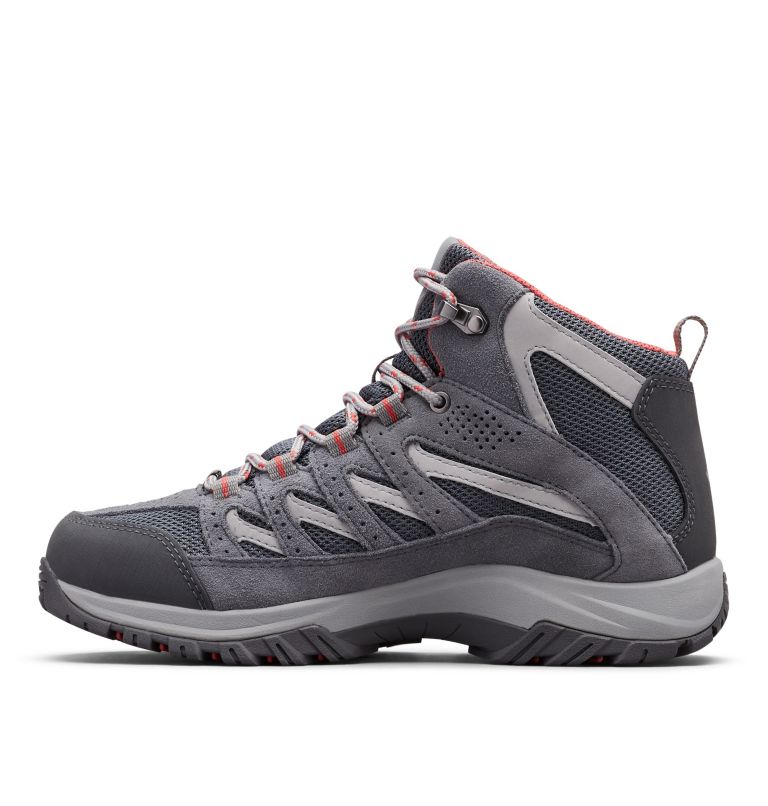 Columbia Crestwood™ Mid Waterproof Women's Hiking Boots Deep Grey/Red | RUY4112IZ