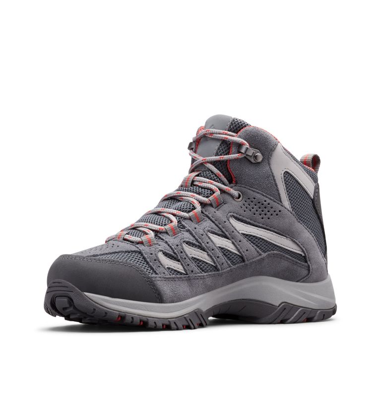 Columbia Crestwood™ Mid Waterproof Women's Hiking Boots Deep Grey/Red | RUY4112IZ