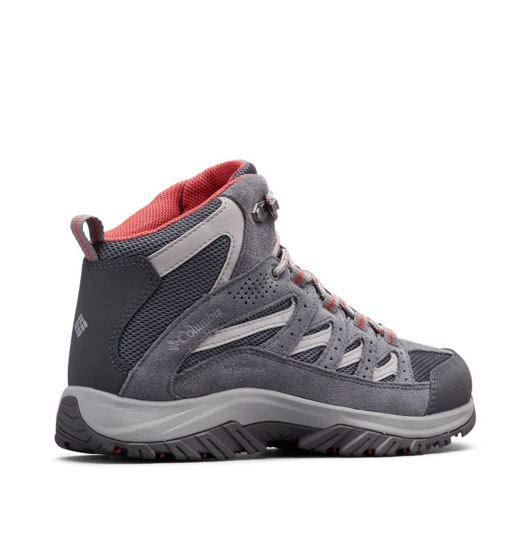 Columbia Crestwood™ Mid Waterproof Women's Hiking Boots Deep Grey/Red | RUY4112IZ