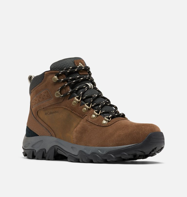 Columbia Newton Ridge™ Plus II Suede Waterproof Men's Hiking Boots Dark Brown/Dark Grey | HCB7182OY