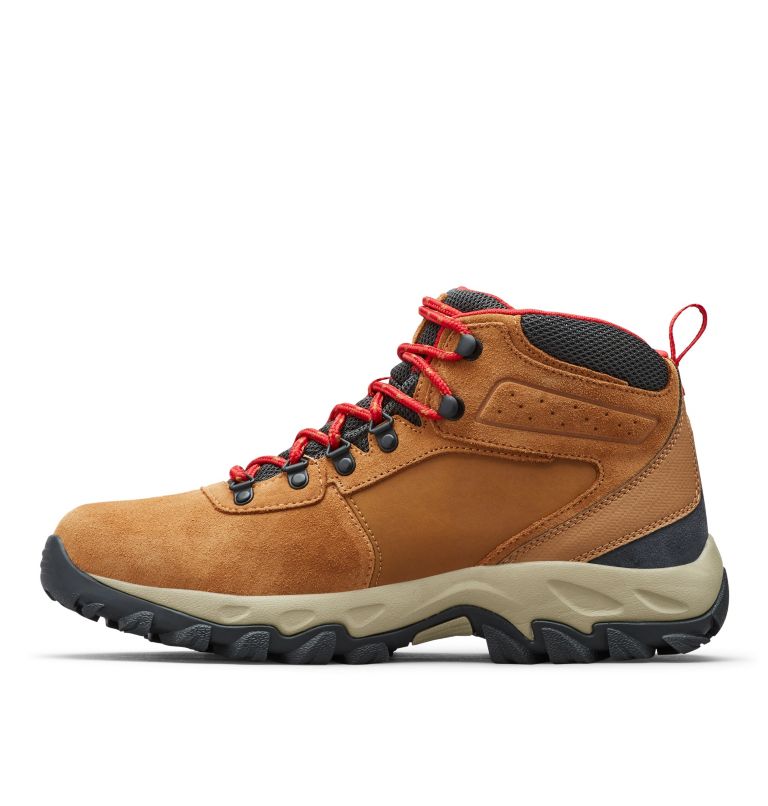 Columbia Newton Ridge™ Plus II Suede Waterproof Men's Hiking Boots Blue/Red | NRJ9321AJ