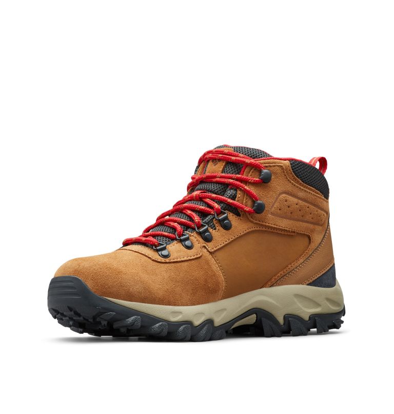 Columbia Newton Ridge™ Plus II Suede Waterproof Men's Hiking Boots Blue/Red | NRJ9321AJ